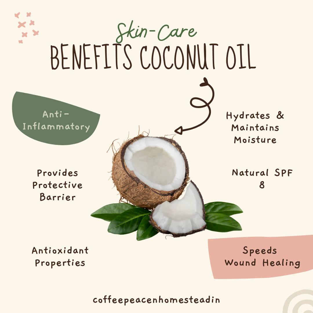 Skin-Care Benefits Of Coconut Oil – Coffee Peace N' Homesteadin